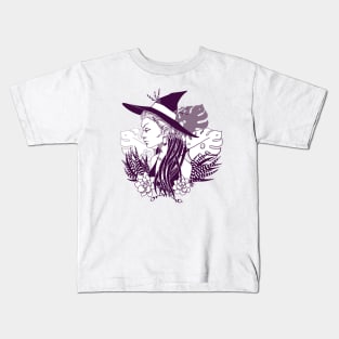 Monstera Witch Kids T-Shirt